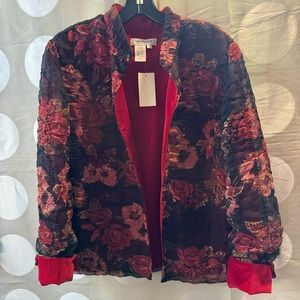 Coldwater Creek Fall Floral Jacket